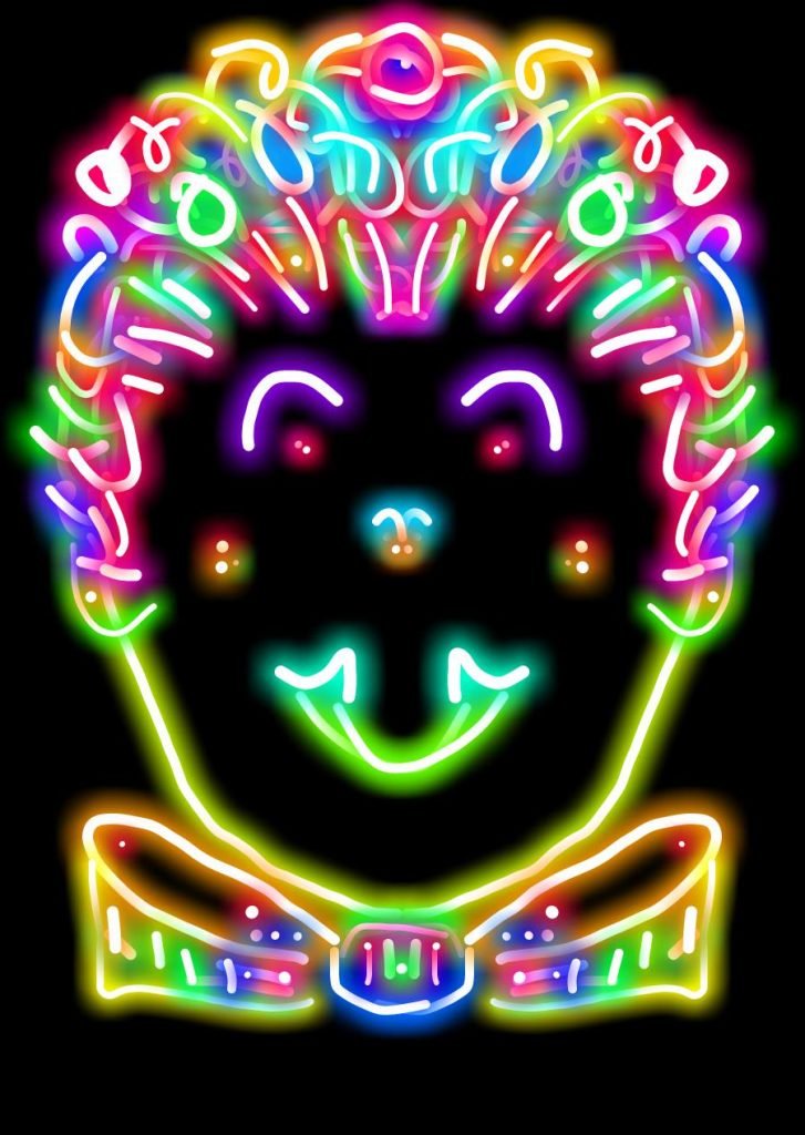 Clown kaleidoscope design