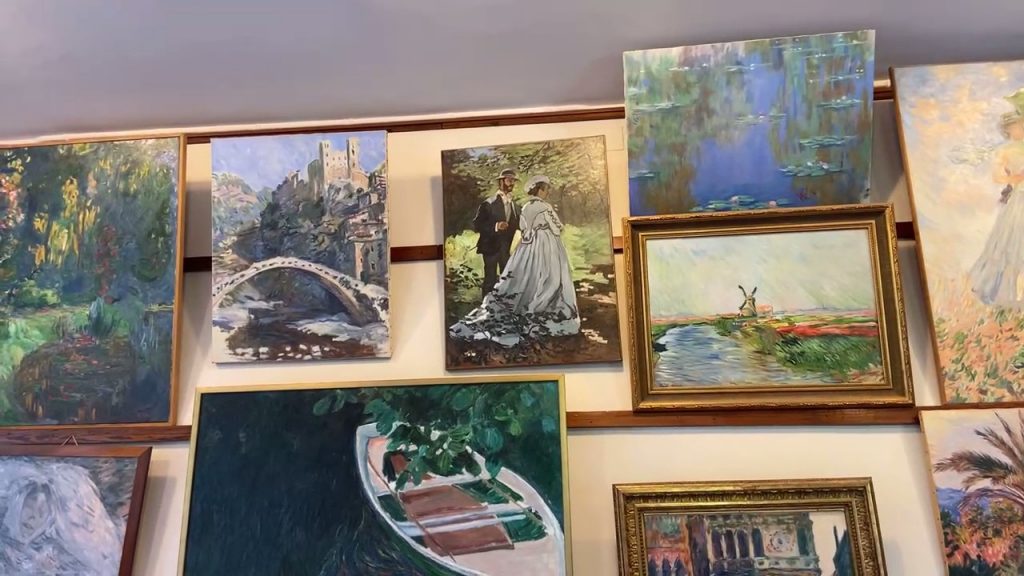 replicas of paintings in Claude Monet's home