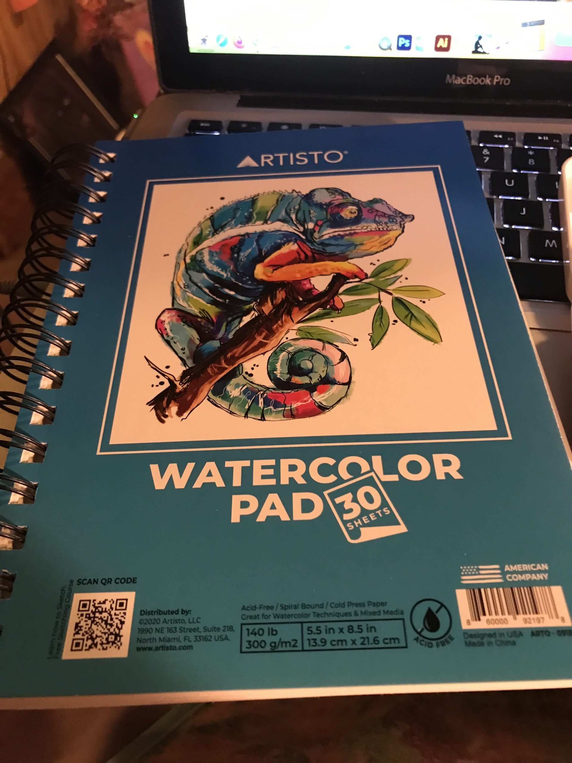 The watercolor pad
