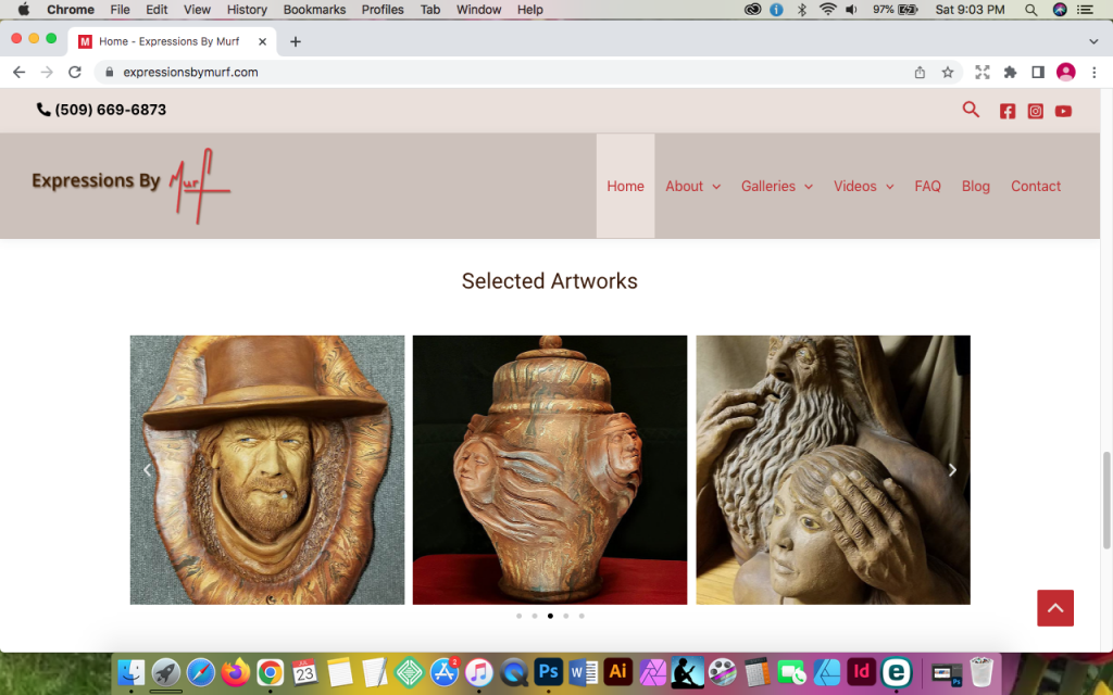 Expressions by Murf -- Home page -- Elementor carousel